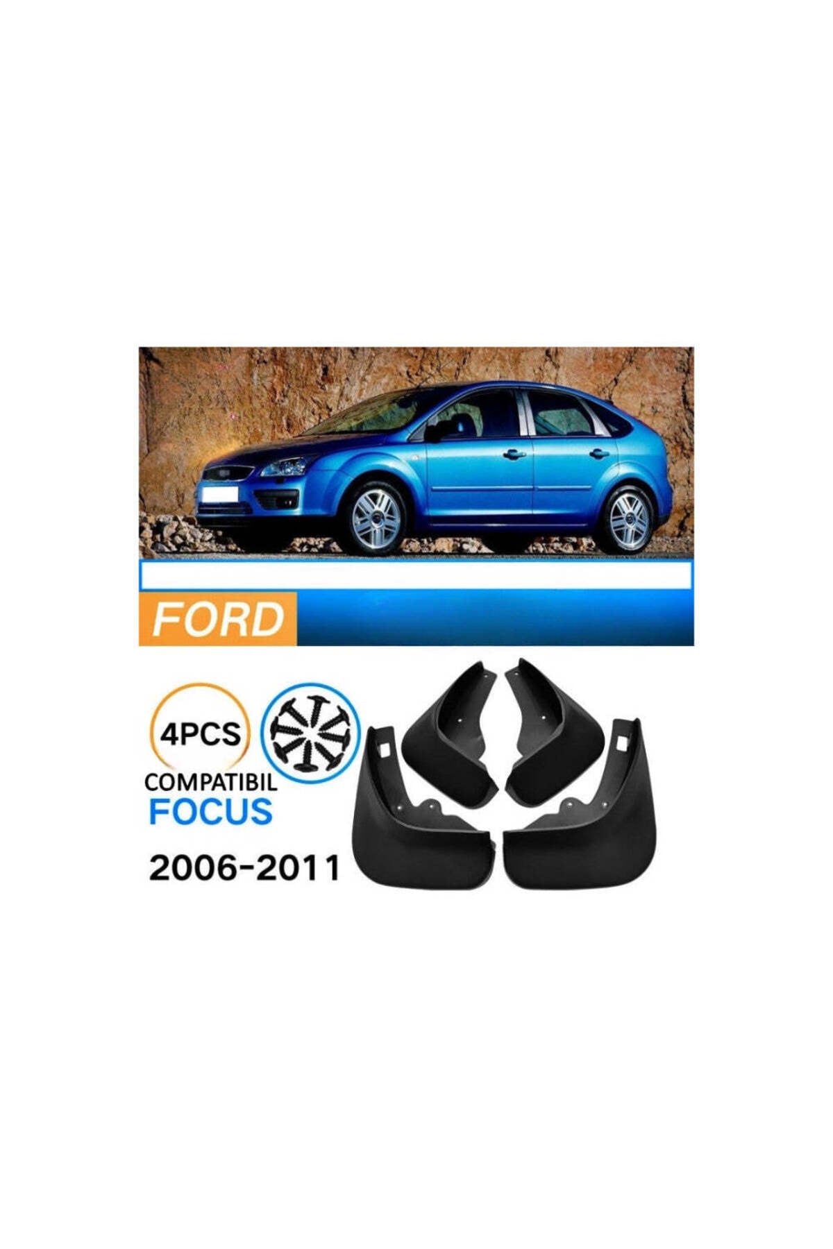 Aparatori noroi compatibile cu Ford Focus Hatchback 2005-2011 (fata-spate)