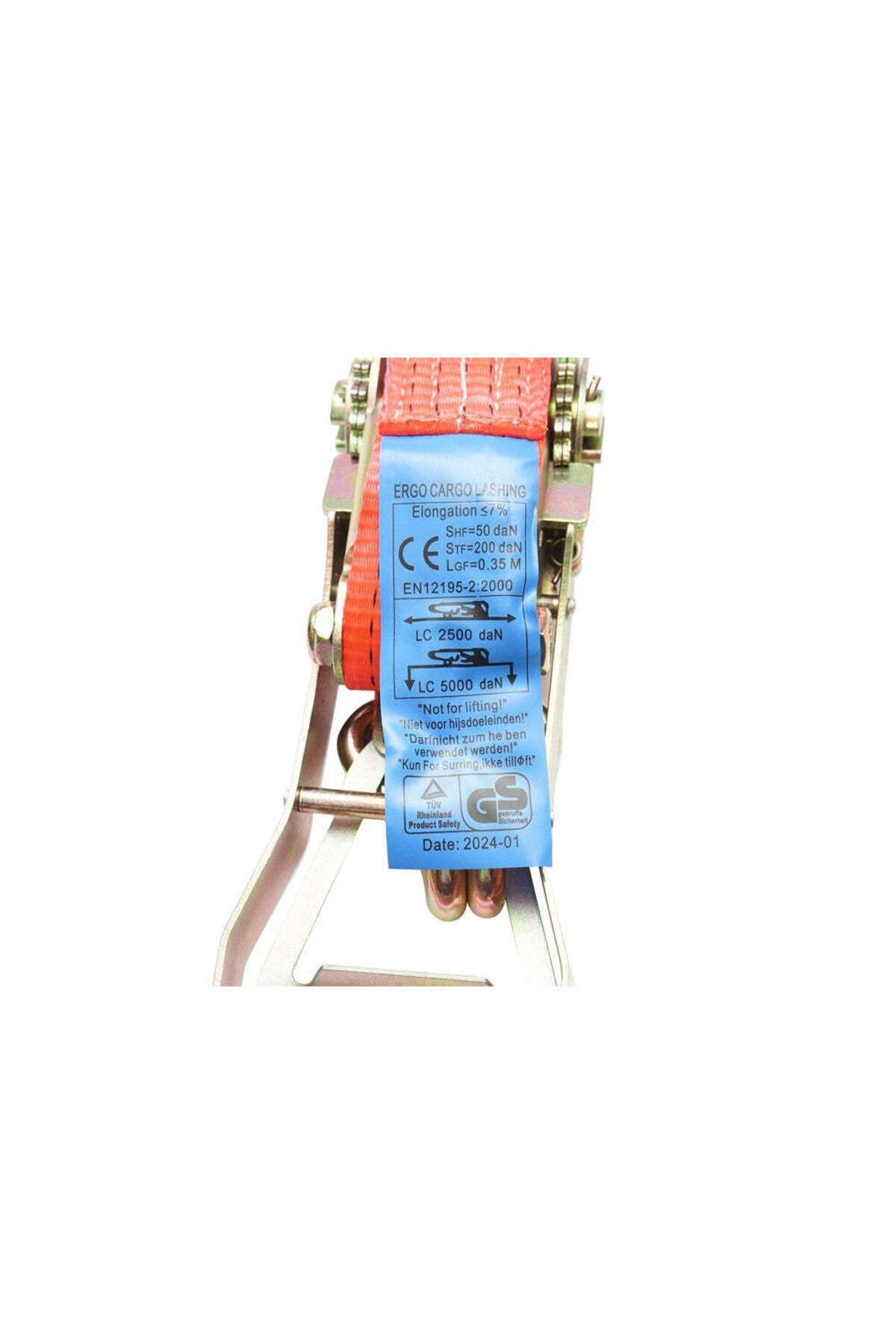 Chinga ancorare marfa 8mx50mm 5T (clichet dublu ERGO)