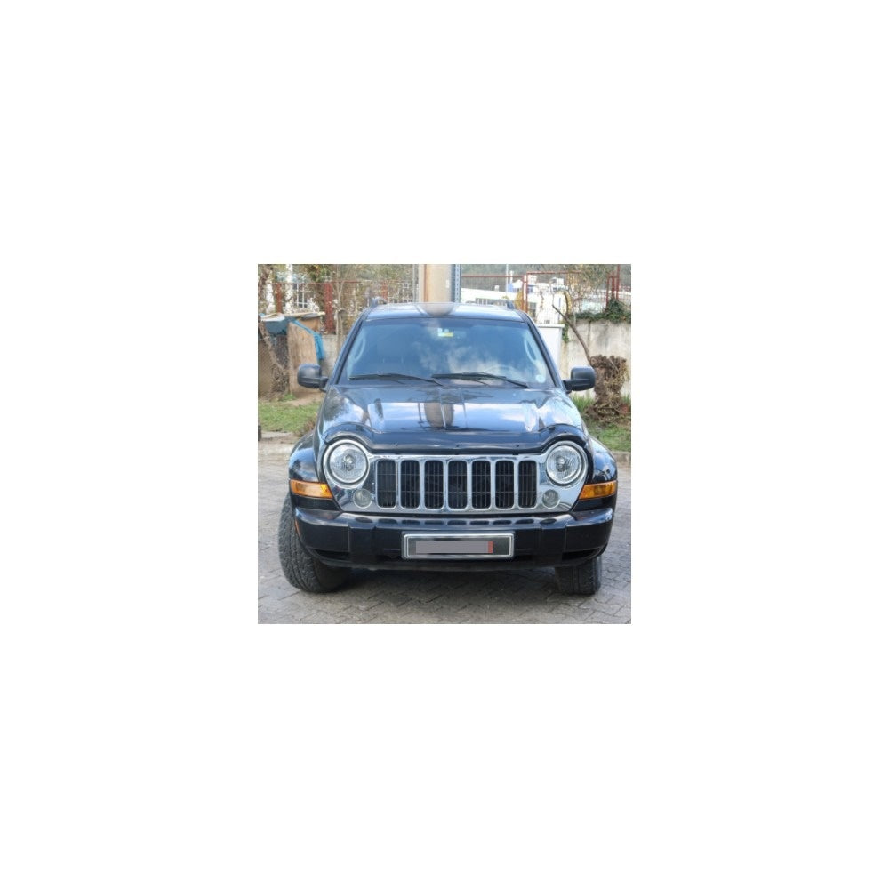 Deflector Capota Jeep Cherokee 2002-2008 (Plastic ABS, Negru Lucios)
