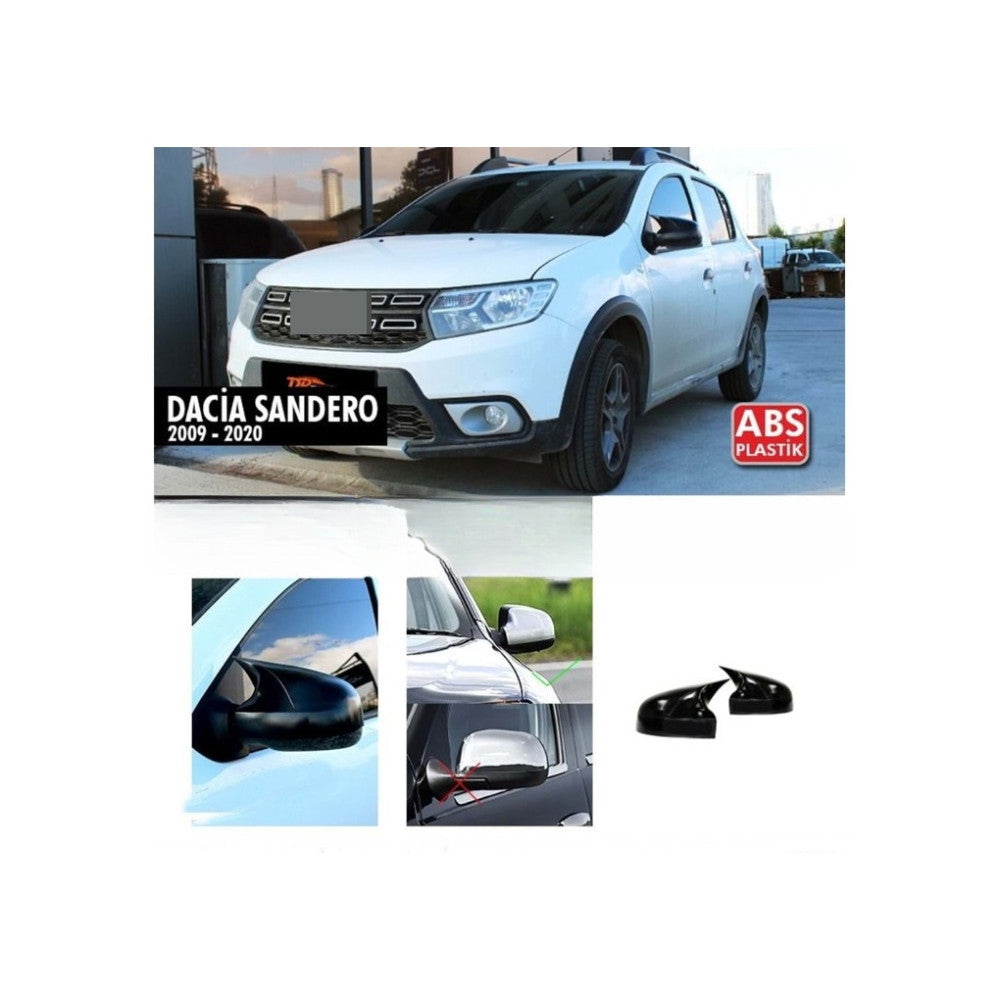 Set 2 Capace Oglinda Tip Batman Dacia Sandero 2009-2020