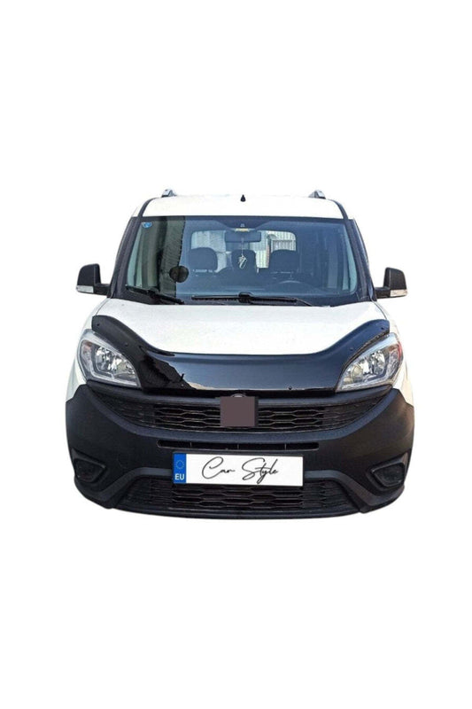 Deflector Capota Fiat Doblo 2015-> (Plastic ABS, Negru Lucios)