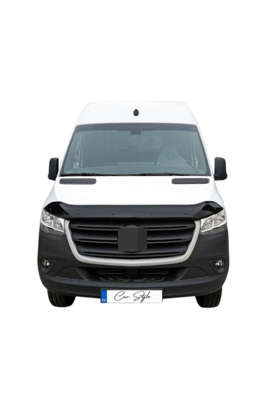 Deflector Capota Mercedes Sprinter W907 2018-> (Plastic ABS, Negru Lucios)