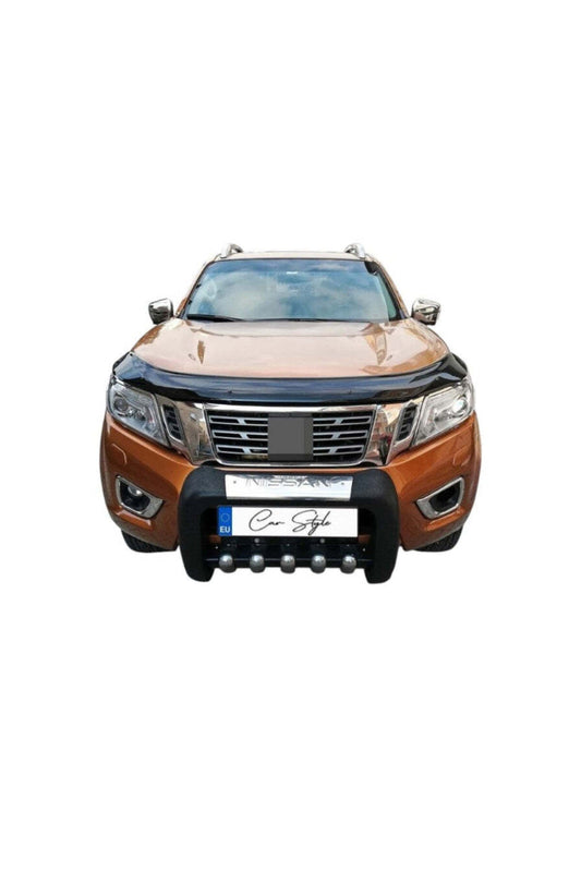 Deflector Capota Nissan Navara 2014-> (Plastic ABS, Negru Lucios)