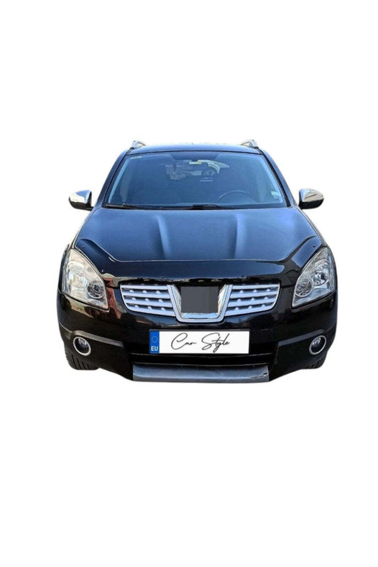Deflector Capota Nissan Qashqai 2007-2010 (Plastic ABS, Negru Lucios)