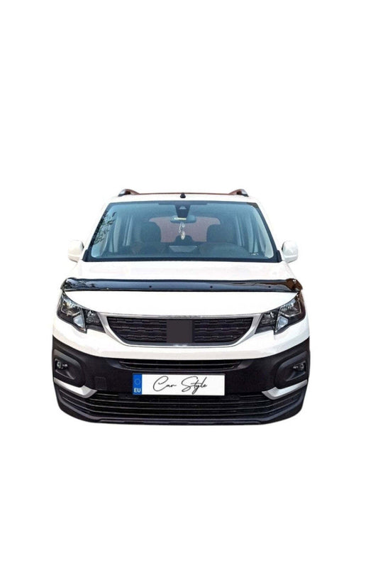 Deflector Capota Peugeot Partner / Rifter / Citroen Berlingo / Opel Combo / Toyota Proace 2019-> (Plastic ABS, Negru Lucios)