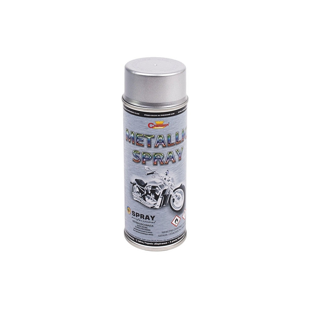 Spray Vopsea Profesional Champion Metalizat 400ml - Argintiu
