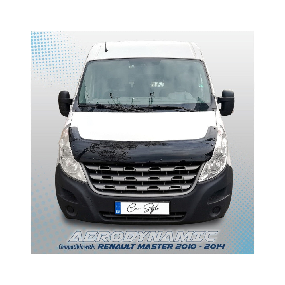 Deflector Capota Renault Master 2010-2014 (Plastic ABS, Negru Lucios)