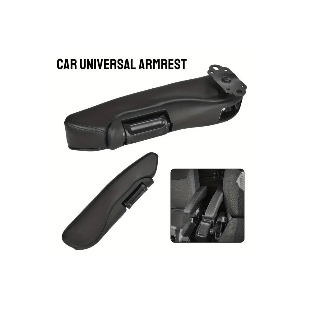 Cotiera AutoZet® universala reglabila cu brat captusit si sistem rabatabil cu montaj lateral pe partea Stanga
