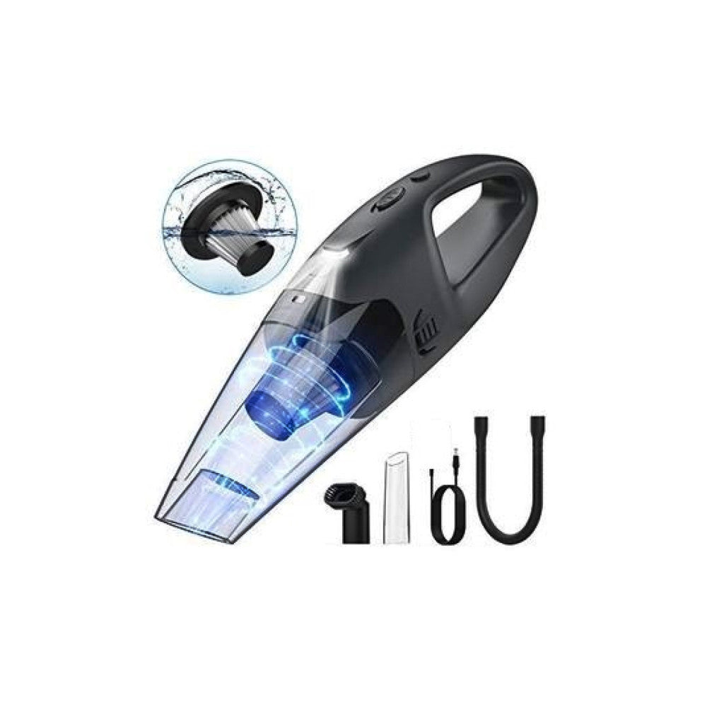 Aspirator auto portabil 12V Premium cu accesorii incluse