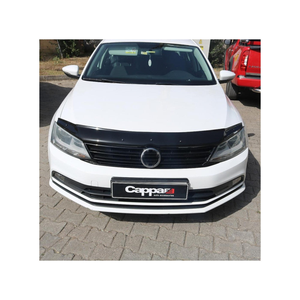 Deflector Capota Volkswagen Jetta VI 2011-2019 (Plastic ABS, Negru Lucios)