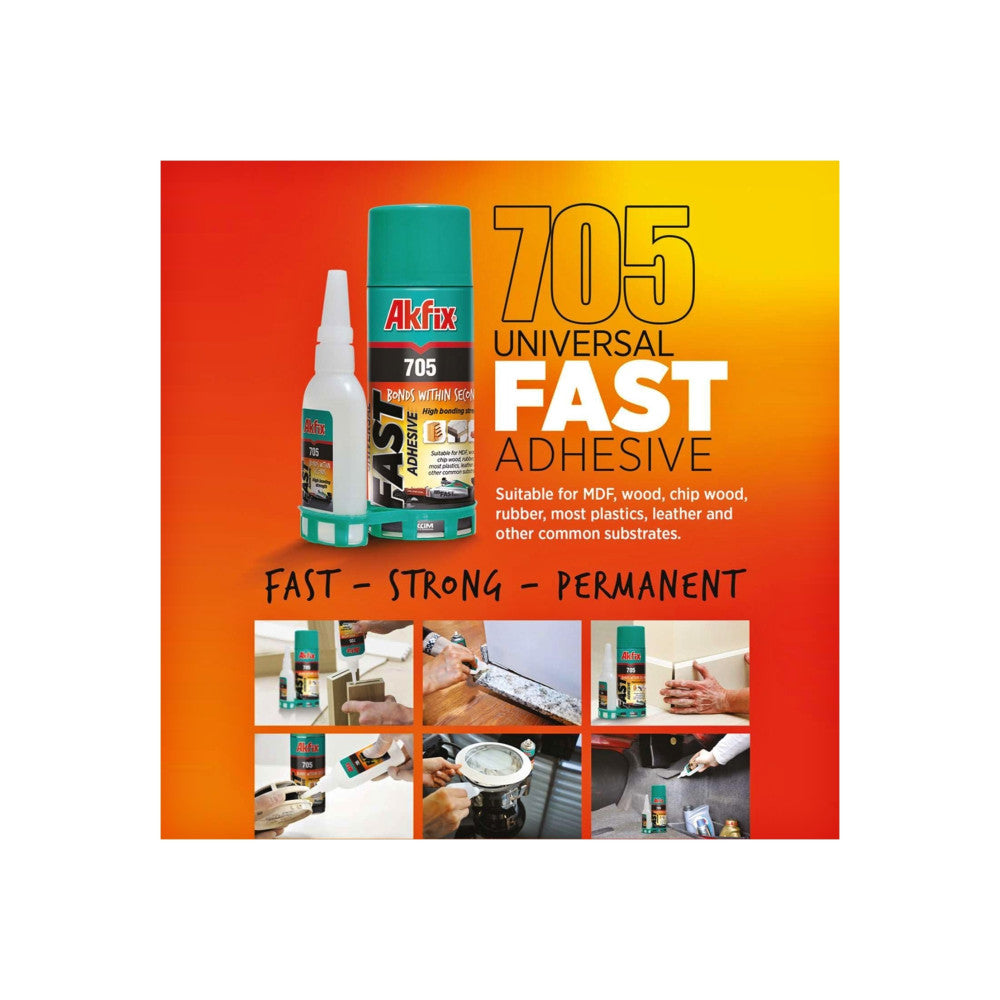Spray adeziv universal cu Intarire Rapida, Akfix 705 400 ml