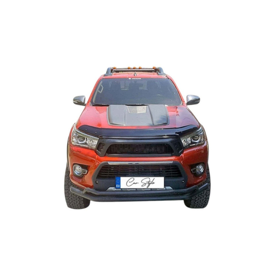 Deflector Capota Toyota Hilux 2015-> (Plastic ABS, Negru Lucios)