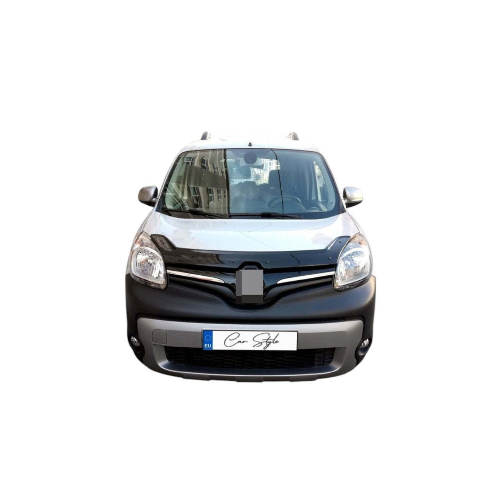 Deflector Capota Renault Kangoo 2014-> (Plastic ABS, Negru Lucios)
