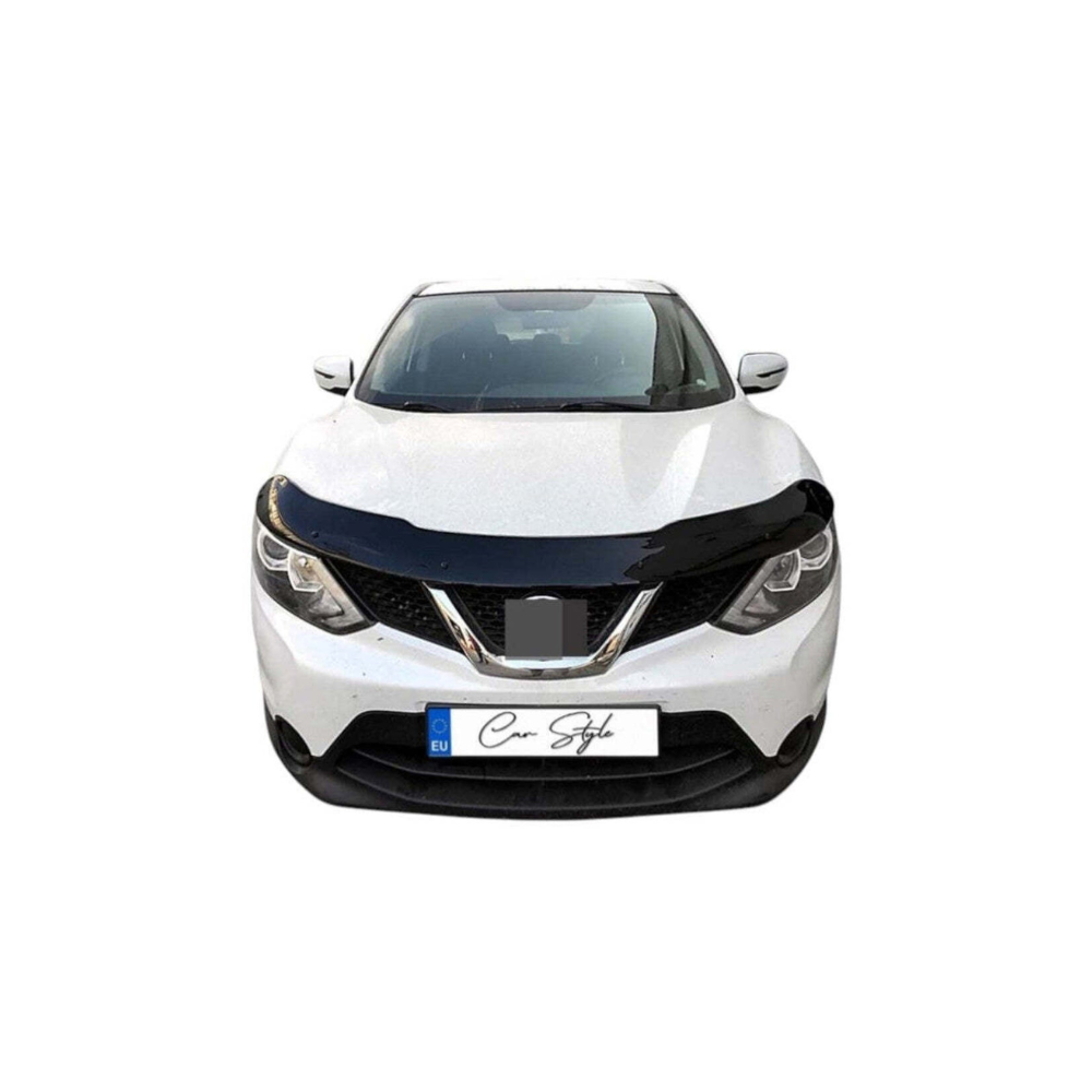 Deflector Capota Nissan Qashqai 2014-2016 (Plastic ABS, Negru Lucios)