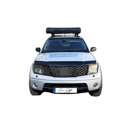 Deflector Capota Nissan Navara 2005-2013 (Plastic ABS, Negru Lucios)