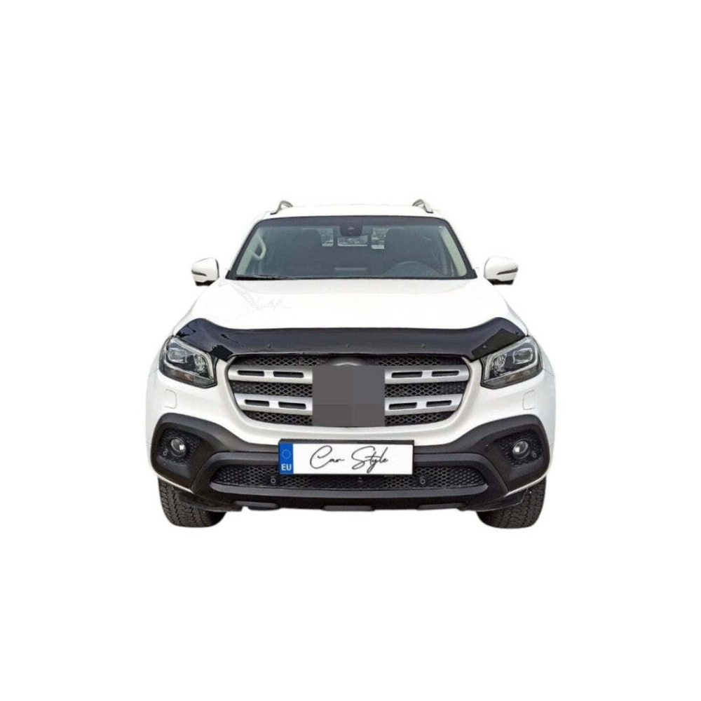 Deflector Capota Mercedes X-Class 2017-> (Plastic ABS, Negru Lucios)