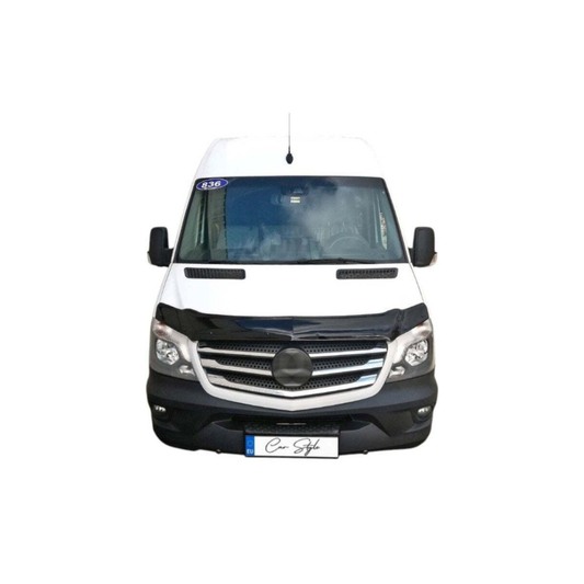 Deflector Capota Mercedes Sprinter W906 2014-2018 (Plastic ABS, Negru Lucios)