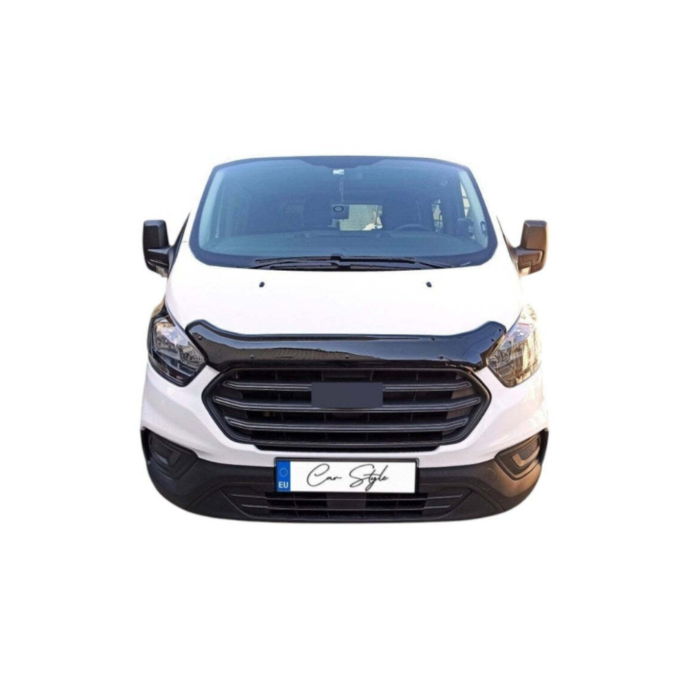 Deflector Capota Ford Custom 2018-> (Plastic ABS, Negru Lucios)