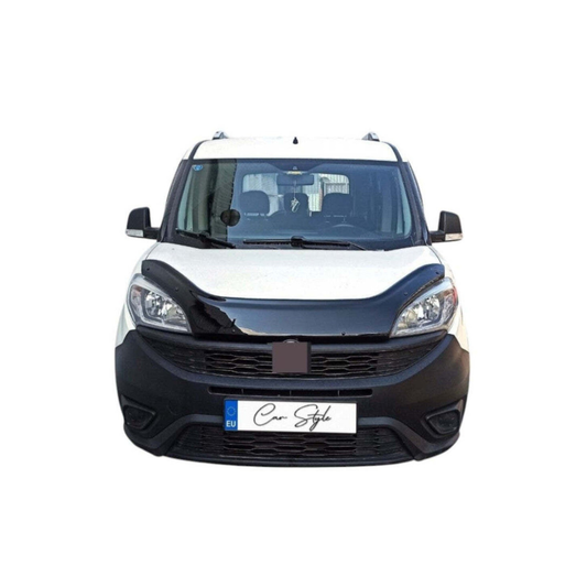 Deflector Capota Fiat Doblo 2015-> (Plastic ABS, Negru Lucios)