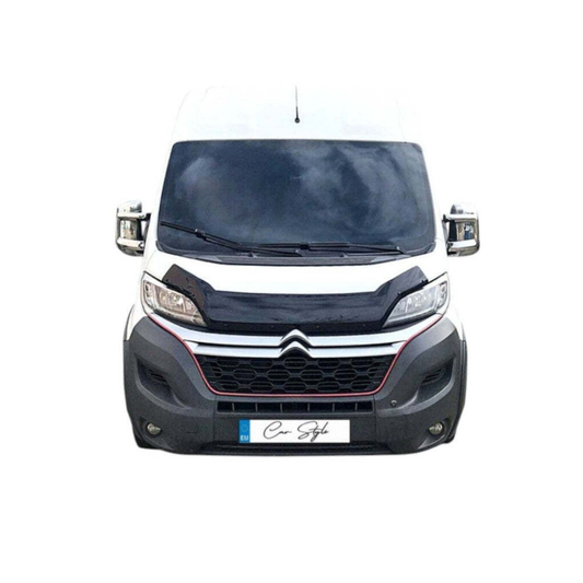 Deflector Capota Citroen Jumper 2014-> (Plastic ABS, Negru Lucios)