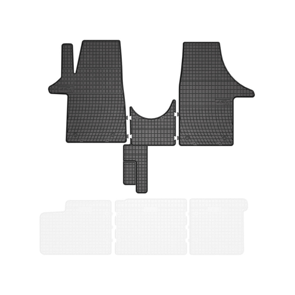 Set 2 Covorase Cauciuc Volkswagen T6 2015-> (Frogum)