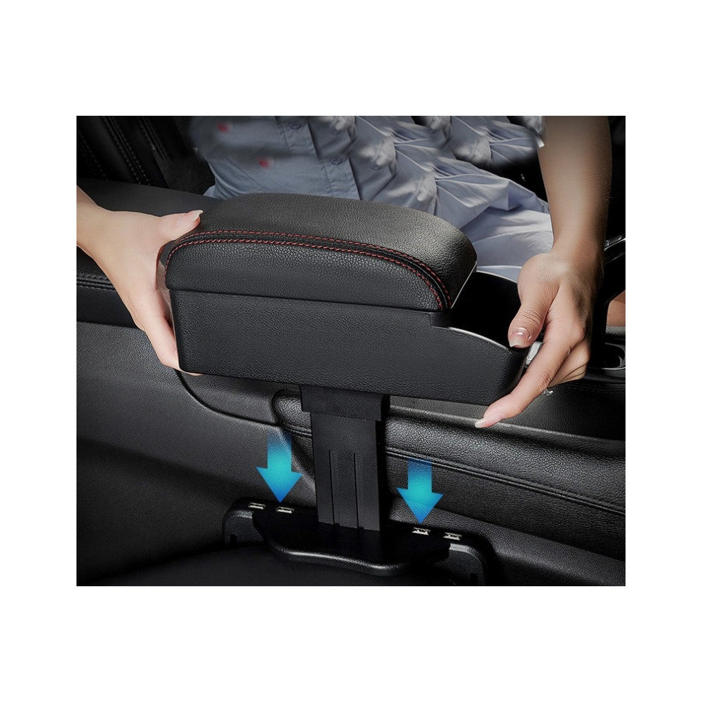 Cotiera AutoZet® universala culoare Neagra si cusatura Rosie