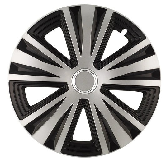 Set Capace Roti Model GLORY - Negru/Argintiu