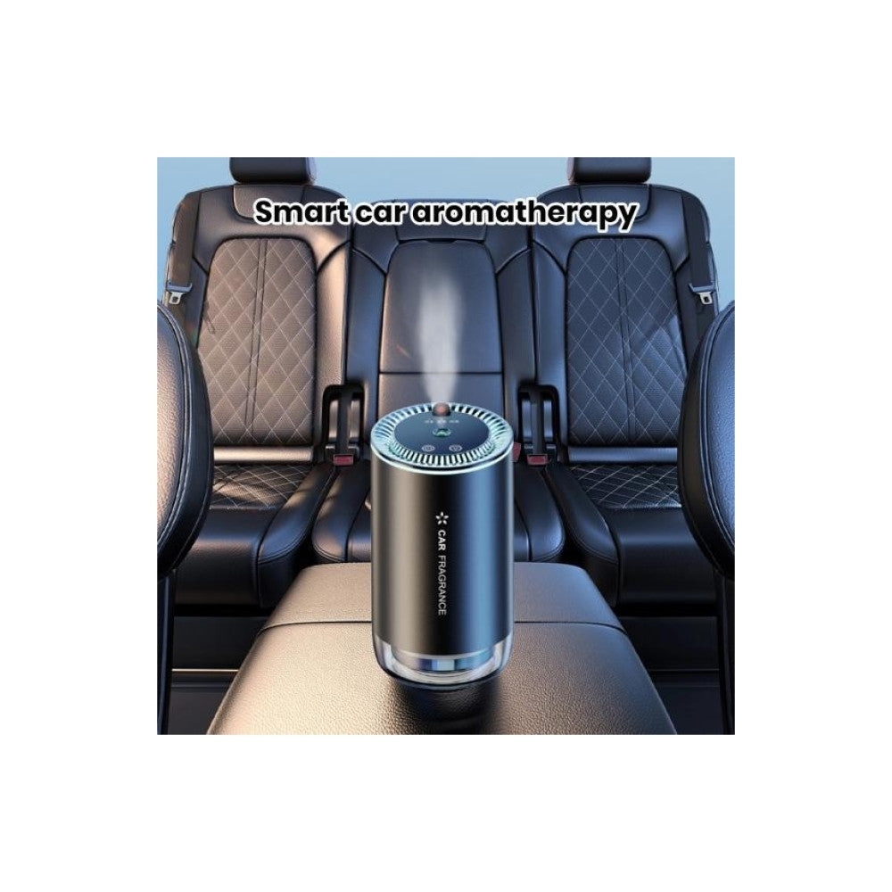 Difuzor Odorizant Auto cu Uleiuri Esențiale, 50ml, Acumulator USB, Lumină LED