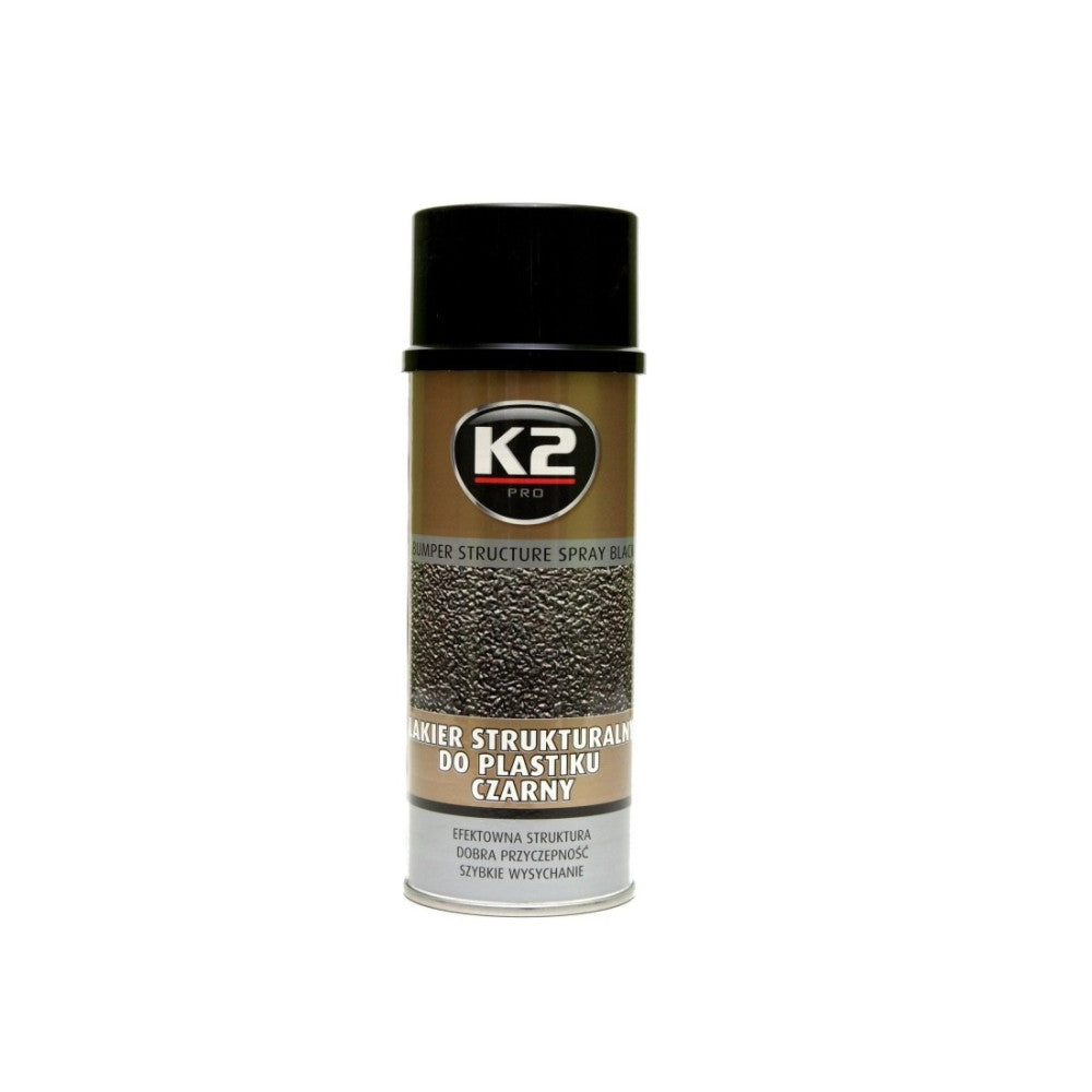 Spray vopsea structurata K2 PRO 400ml - Negru