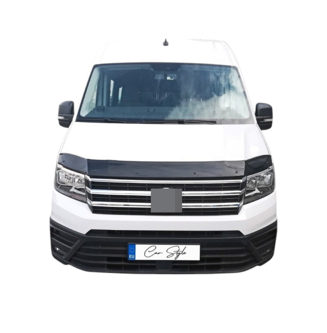 Deflector Capota Volkswagen Crafter 2018-> (Plastic ABS, Negru Lucios)