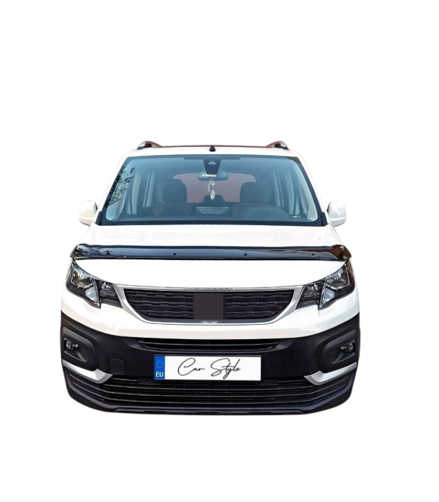 Deflector Capota Peugeot Partner / Rifter / Citroen Berlingo / Opel Combo / Toyota Proace 2019-> (Plastic ABS, Negru Lucios)