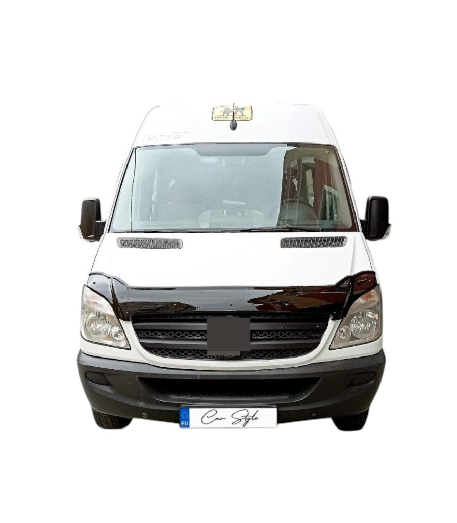 Deflector Capota Mercedes Sprinter W906 2006-2013 (Plastic ABS, Negru Lucios)