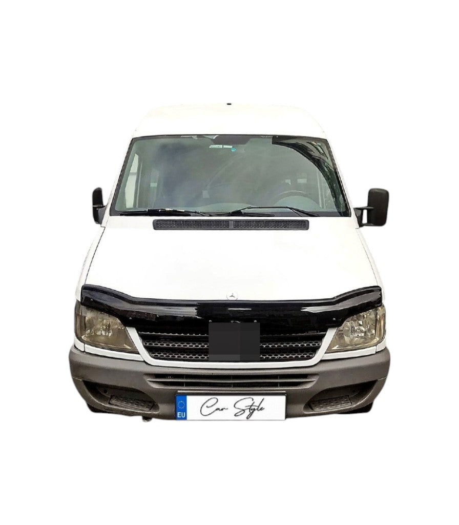 Deflector Capota Mercedes Sprinter W901 2000-2006 (Plastic ABS, Negru Lucios)