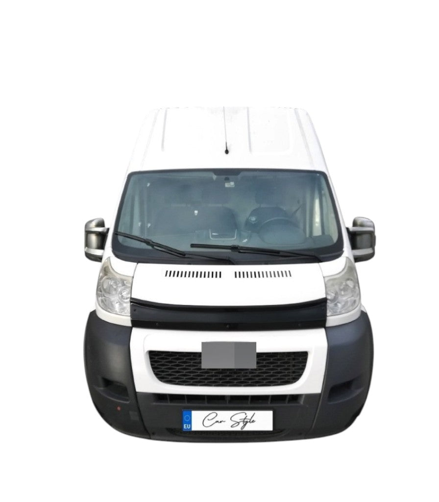 Deflector Capota Fiat Ducato / Peugeot Boxer / Citroen Jumper 2006-2014 (Plastic ABS, Negru Lucios)