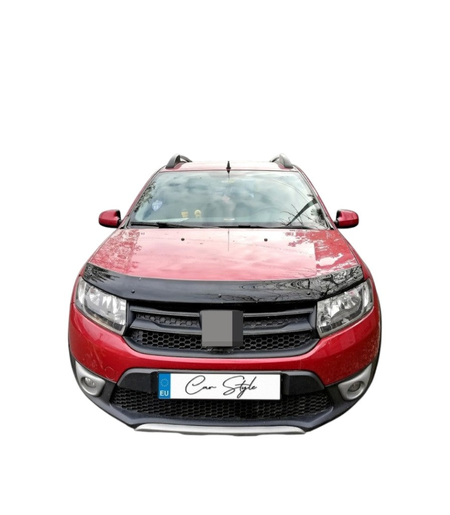 Deflector Capota Dacia Sandero / Sandero Stepway / Logan MCV / Logan II 2012-2020 (Plastic ABS, Negru Lucios)