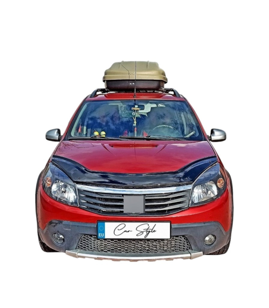 Deflector Capota Dacia Sandero / Sandero Stepway 2009-2012 (Plastic ABS, Negru Lucios)