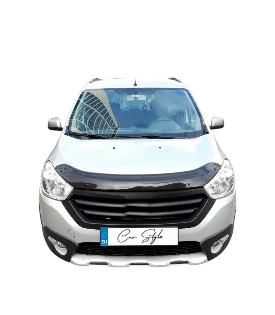 Deflector Capota Dacia Dokker / Lodgy 2012-> (Plastic ABS, Negru Lucios)