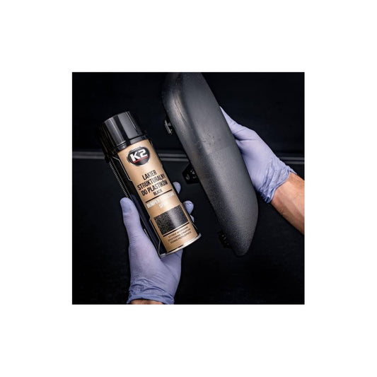 Spray vopsea texturata pentru bara K2 - Negru