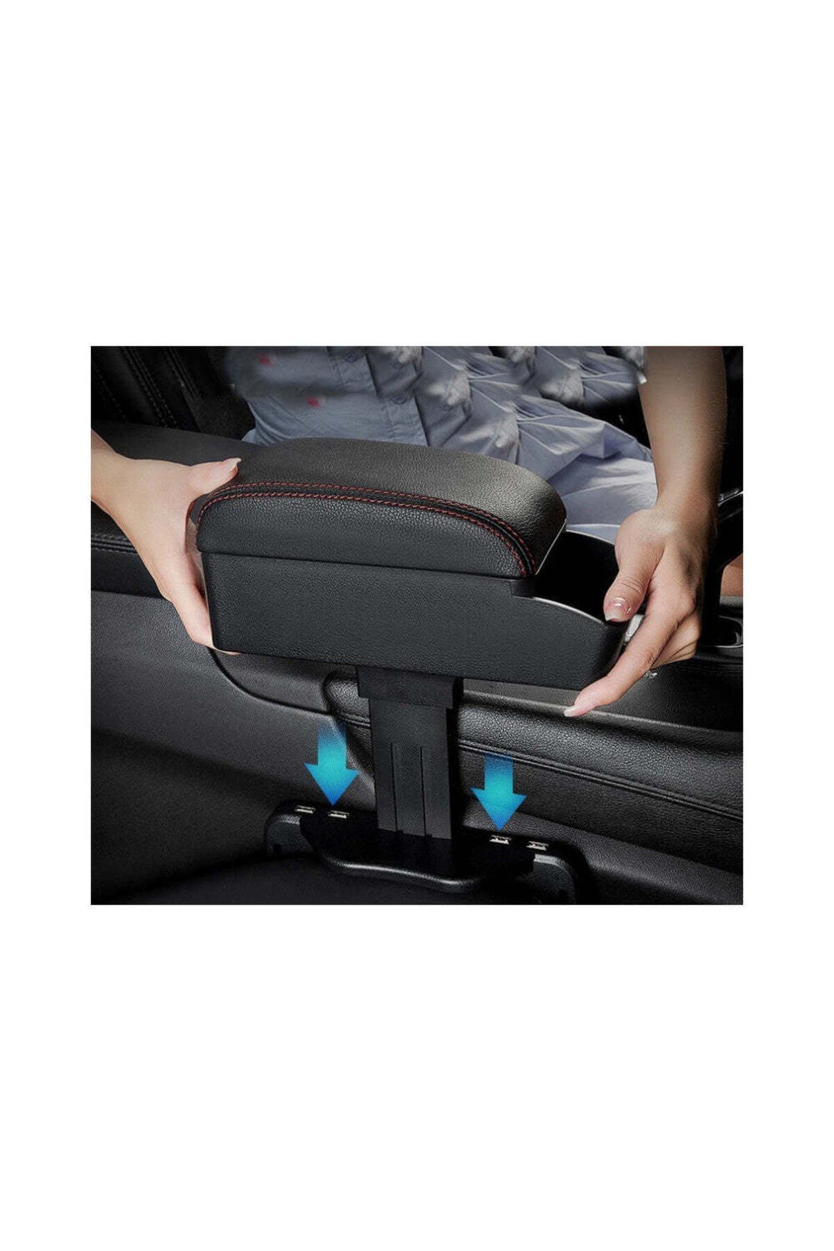 Cotiera universala culoare Neagra si cusatura Rosie