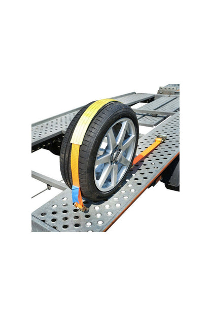 Chinga ancorare roata, platforma auto, 2.5m, carlige si clichet