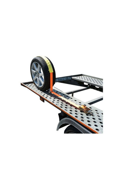 Chinga ancorare roata, platforma auto, 2.5m, carlige si clichet