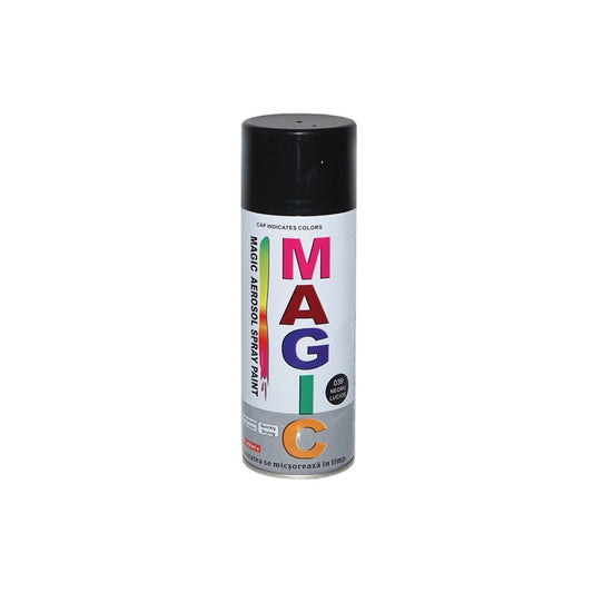 Spray vopsea Magic Negru Lucios 400ml