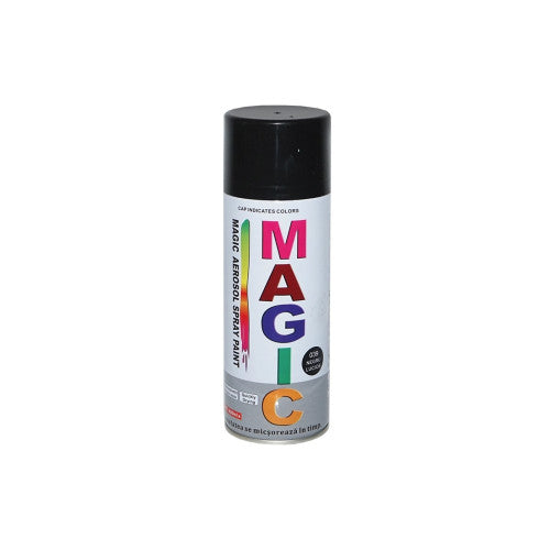 Spray vopsea Magic  Negru Lucios 400ml