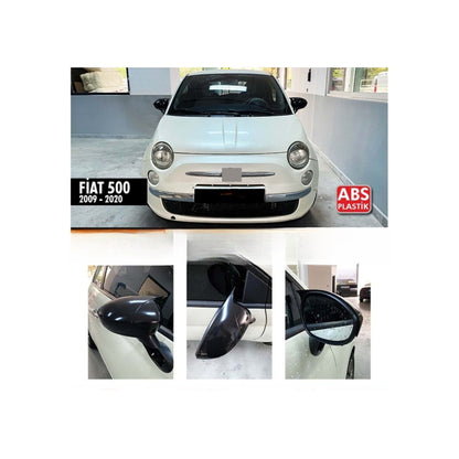 Set 2 Capace Oglinda Tip Batman Fiat 500 / 500X  2014->