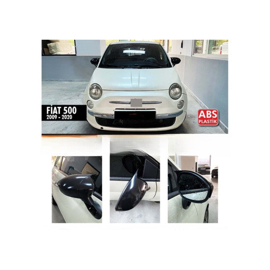 Set 2 Capace Oglinda Tip Batman Fiat 500 / 500X 2014->