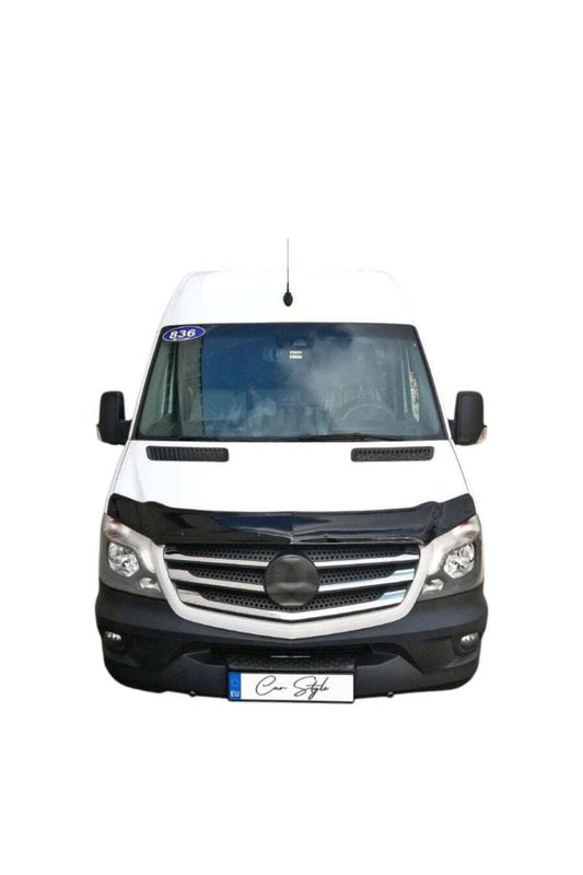 Deflector Capota Mercedes Sprinter W906 2014-2018 (Plastic ABS, Negru Lucios)