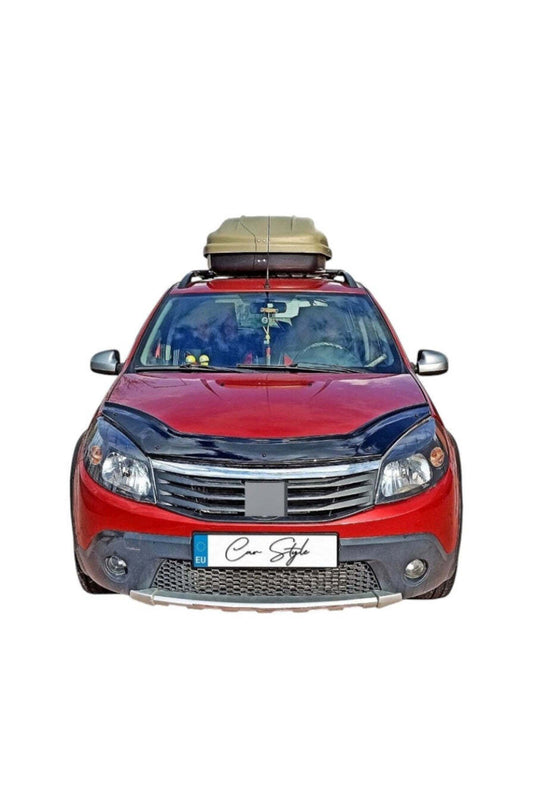 Deflector Capota Dacia Sandero / Sandero Stepway 2009-2012 (Plastic ABS, Negru Lucios)