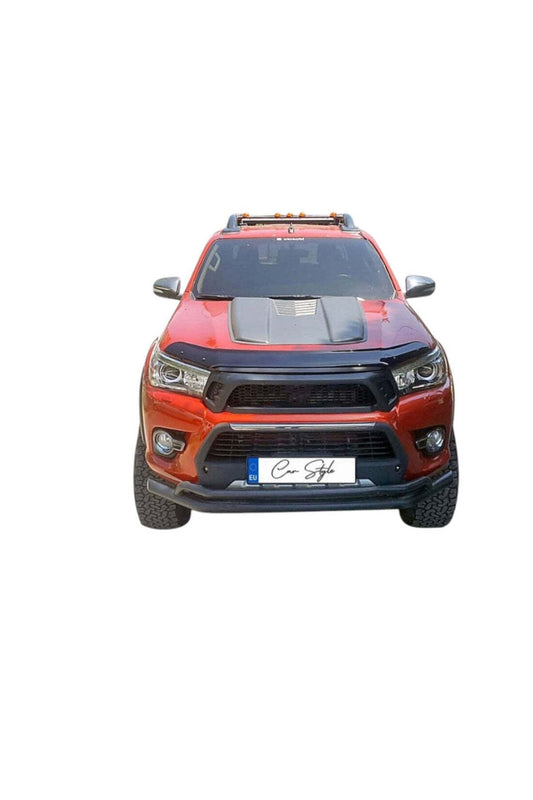 Deflector Capota Toyota Hilux 2015-> (Plastic ABS, Negru Lucios)