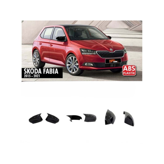 Set 2 Capace Oglinda Tip Batman Skoda Fabia Mk3 2015-2021 (cu semnalizare in oglinda)