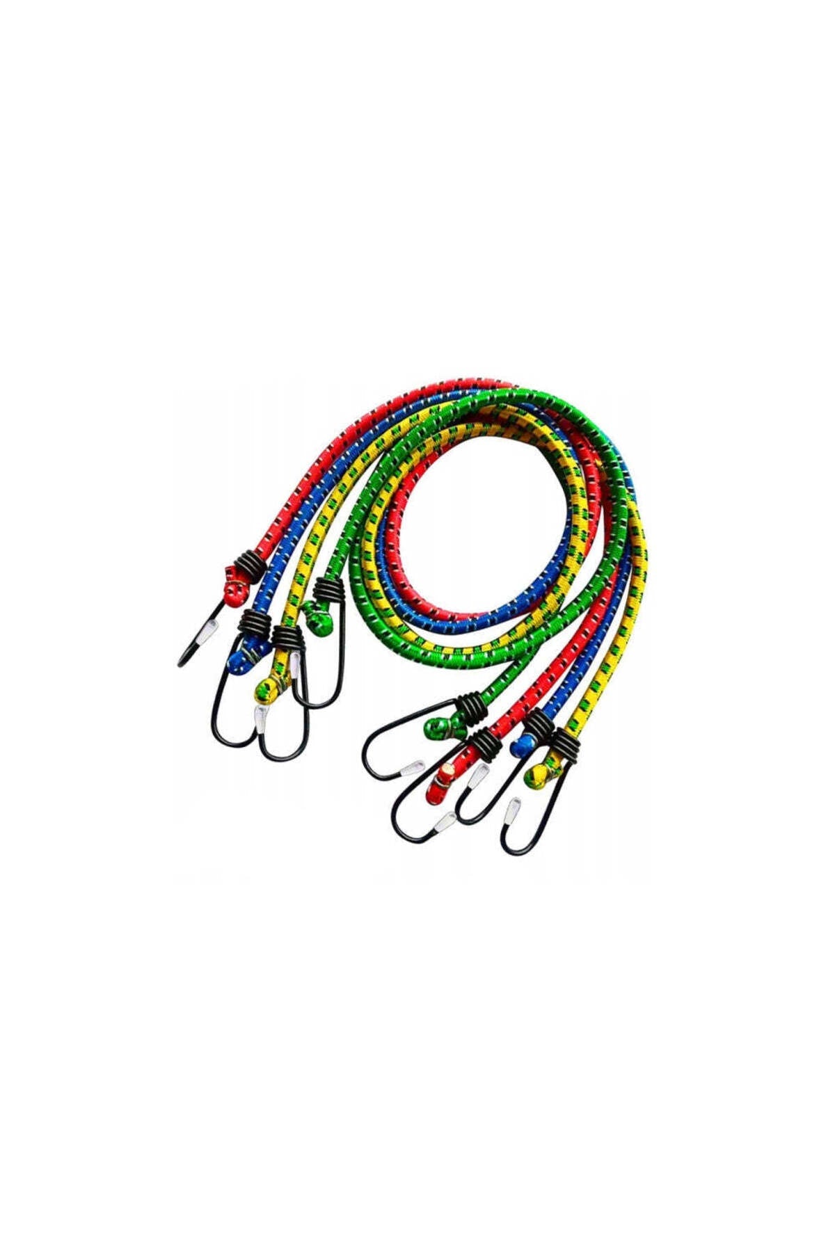 Chinga elastica bagaje 80cm x 8mm cu carlige metalice